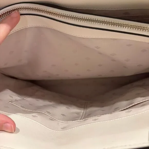 Kate Spade New York Staci Lily Blooms Floral Laptop Tote EUC MSRP $449 - Picture 8 of 10